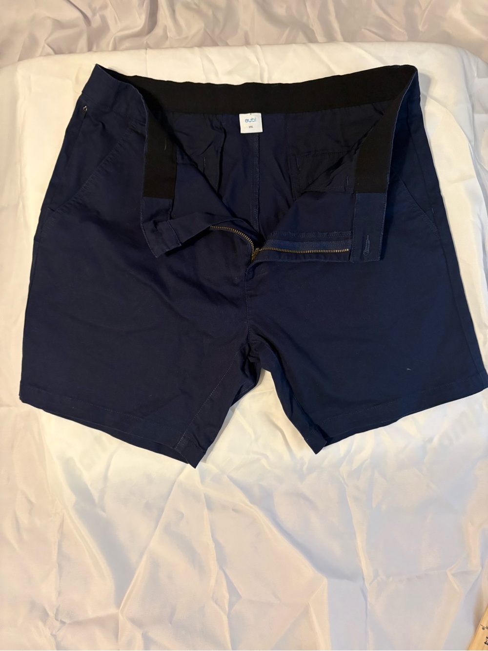 Eubi Men's All Day Chino Shorts - Navy Blue - Size 2XL - Stretch Golf Casual